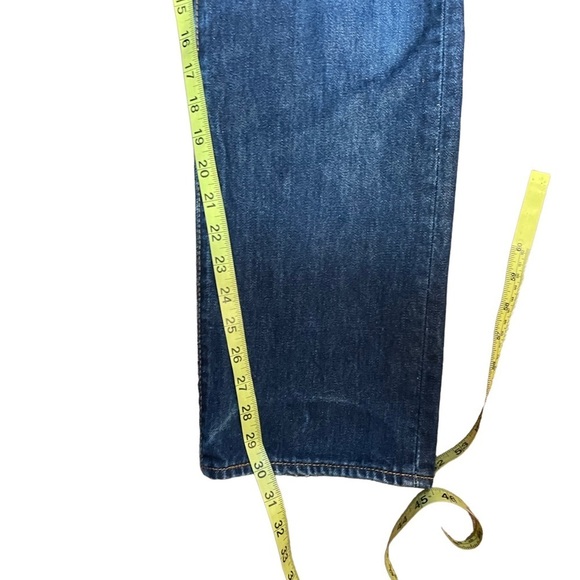 Levi’s button fly straight leg distressed jeans size 33x30 unisex - Picture 10 of 16